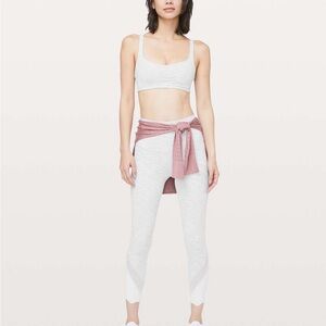 Lululemon Wunder Under Crop II *Roll Down Scallop Luxtreme 24" Nimbus - Size 4